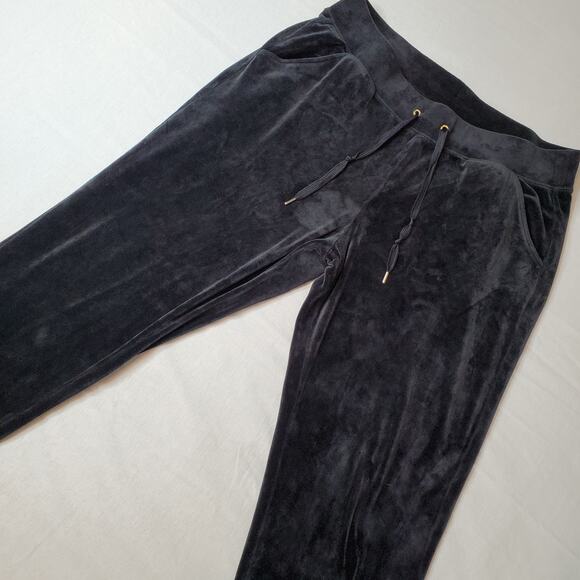 Lilly Pulitzer Pants - Lilly Pulitzer Women's Size XL 28" Mallie Velour Jogger Pant Black 009183